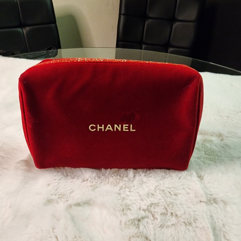 Chanel makeup bag